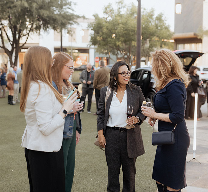 Attendees at the 360West Fall Fashion event