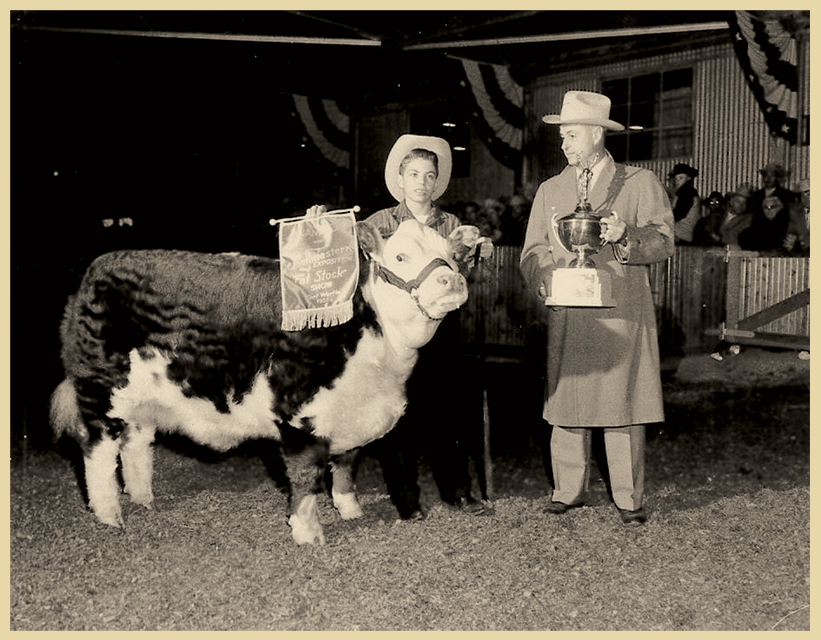 Bobby Sale and his grand champion steer