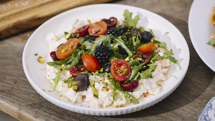 Tomatoes and lettuce form a wonderful dish at Bocca Osteria