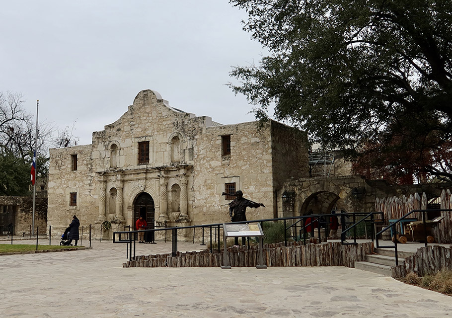 The Alamo in San Antonio, Texas.