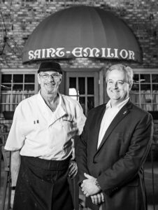 Saint-Emilion Chef Pascal Paviani and owner Bernard Tronche